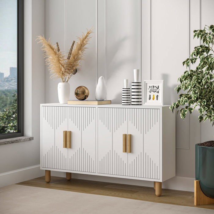 Hanah Home Roger - Consola Blanca
